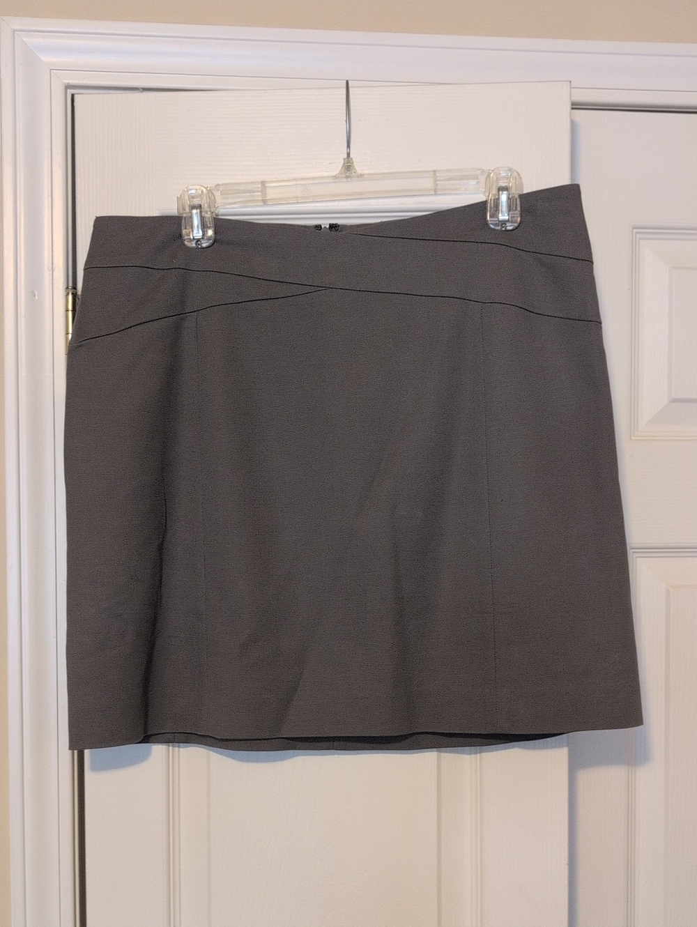 Banana Republic Grey Mini Skirt with Subtle Seam Detail